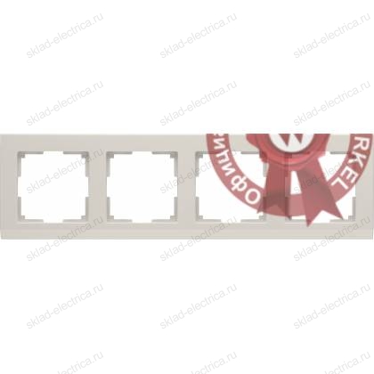 Рамка четверная Werkel Stark, слоновая кость a028944 WL04-Frame-04-ivory