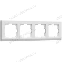 Рамка четверная Werkel Stark, белый a028924 WL04-Frame-04-white