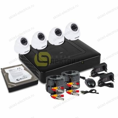 Комплект видеонаблюдения на 4 внутренние камеры AHD-M (с HDD-1Tб) 45-0413