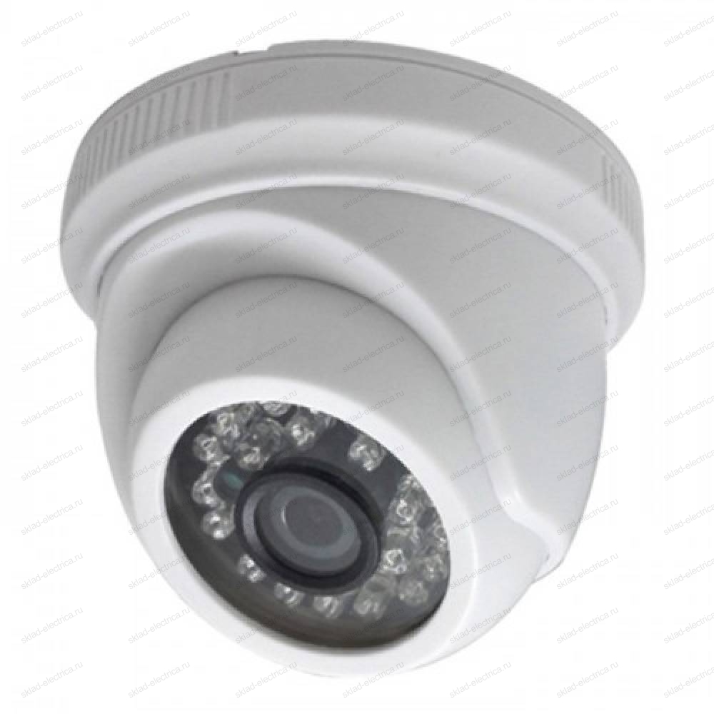 Купольная уличная камера IP 1.0Мп (720P), объектив 3.6 мм. , ИК до 20 м. 45-0251