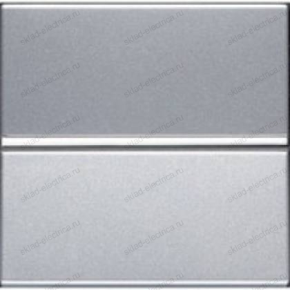 Перекрестный выключатель одноклавишный ABB Zenit серебряный N2210PL + N2271.9
