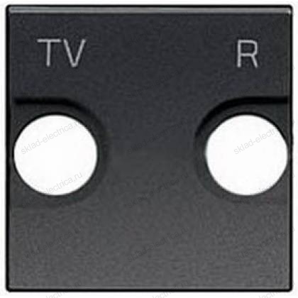 Розетка телевизионная TV-R ABB Zenit антрацит 8150 + N2250.8AN + N2271.9