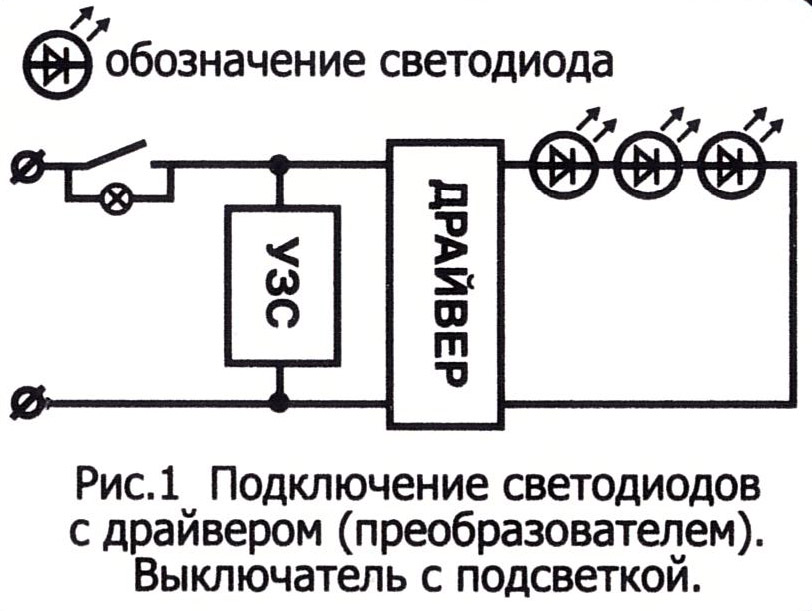 Узс 1 схема подключения